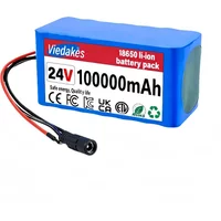 AliExpress viedakes 24V 7S3P 18650 Lithium Ion Battery Pack 100Ah 29.4V New with 2A Fast Charger Built-in 20A BMS Replacement for Ebike Lawn Mower