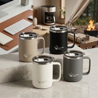 Thermal Coffee Mug with Handle Insulated Tumbler 304 Stainless Steel Travel Water Bottle Sealed Double Wall Camping Coffee Cup
