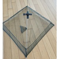 Portable 60/80/100cm Fishing Net Foldable Large Landing Fish Mesh Outdoor Large Capacity Fishing Net For Shrimps Carps Crucians
