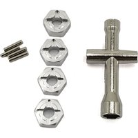 Aluminum Alloy Metal 12mm Combiner Hex With 5mm Hole MJX Hyper Go 16207 16208 16209 16210 14301 14302 14209 14210 Wheel Adapter