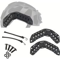 Tactical Helmet Rail Mount Accessory Side Rails Kit for High Cut Fast Helmet with Screws