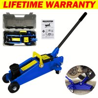 skHeavy-Duty Hydraulic Floor Jack with a 2-Ton Capacity, Designed for Lifting Cars, Vans, And Trucks. Ideal for Use And Tire Repairsa