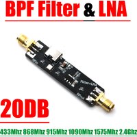 2IN1 BPF Filter LNA Low Noise Amplifier 433M 868M 915M 1090M 1.5G 2.4G 5.8Ghz Receiver signal SDR WIFI Walkie Talkie LORA Radio