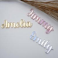 10pcs Personalised Wedding Setting Ideas Acrylic Laser Cut Place Names Cards Custom Wedding Table Bridal Shower Decor Name Cards