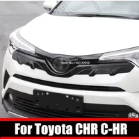 For Toyota CHR C-HR XA10 2018- 2023 ABS Car Front Center Net Modified Grille Trim Strip Cover front mesh Decoration Accessories