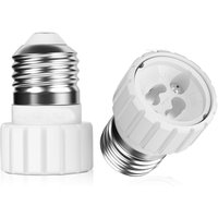 2pc E27 to GU10 Adapter E26 to Gu10 LED Spotlight Lamp Base Converter Ceramic High Temp Resist Gu10 Halogen Light Socket Adapter
