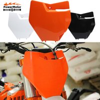 Motorcycle Front Number Plate Plastic Cover Fit for KTM SX SXF XC 125 250 350 Dirt Pit Bike Motocross Enduro Moto Free Shipping