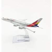 16cm Asiana Airways A380 Aircraft Models 1/400 Scale Plane Toy Airplane Diecast Metal Planes Collection Gifts By Aviation