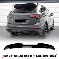 Car Rear Roof Spoiler Wing For Volkswagen VW Tiguan MK2 R R-Line 2017-2023 Tail Spoiler Wings Auto Body Kits
