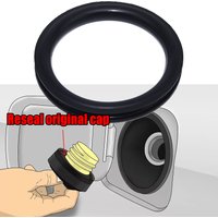 Gas Cap Replace Seal For VW AUDI SKODA SEAT 1K0201557A Fuel Tank Filler Neck Repair V Shape O-ring Rubber Gasket Washer 55x5mm