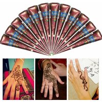 Mehndi Cream Herbal Mehandi Ink Paint Art 3 Colors Body Henna Temporary Paint Temporary Tattoo Body Art Herbal Henna Cones