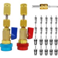 R134A Valve Core Quick Remover Installer High / Low Pressure Valve Core Remover Tool for Refrigerant Air Conditioner