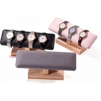 1Pc Wooden Watches Display Stands Base Watch Necklace Bracelet Organizer Rack Bangle Scrunchie Headband Showcase Stands