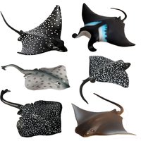 Stingray Manta Ray Figures Fish Toy Ocean Marine Animal Figurines Anime Action Figure Plastic Animals for Children Toys Games