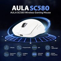 AULA SC580 Pro Gaming Mouse With Charging Base Adjustable 10000 DPI PAW3311 Sensor Wireless laptop accessories bluetooth Mouse