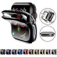 TPU Cover For Apple Watch Case Series 9 8 7 6 5 4 3 SE Screen Protector iWatch Series 38MM 40MM 41MM 42MM 44MM 45MM Accessories