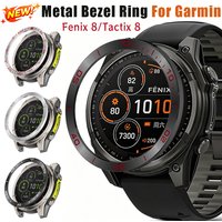 Metal Bezel Ring For Garmin Fenix 8 51mm 47mm 43mm Scale Frame Bumper Stainless Steel Protective Circle Garmin Tactix 8 47/51mm