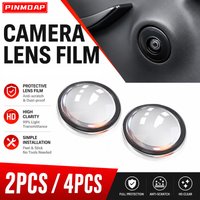PINMOAP 360° Panoramic Camera Lens Protector Cover Clear Anti Scratch Waterproof Guard for Car Side View Parking Camera 2/4PCS