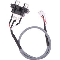 30CM Audio Signal Cable 2 RCA TO XH2.54MM-3PIN Audio Input Socket Extended Sound Signal Interface For Amplifier Panel