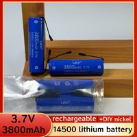 3.7V AA 14500 lithium battery, 3800mAh, suitable for welding batteries in flashlights, electric toothbrushes, and shavers