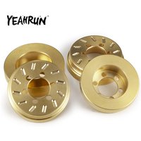 YEAHRUN Brass 1.9 / 2.2 inch Wheel Rims Internal Weight Counterweight for Axial SCX10 90046 D90 TRX-4 1/10 RC Car Upgrade Parts