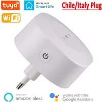 16A Wifi Smart Plug Italy Chile Socket Power With Timer USB Charger Tuya SmartLife APP Voice Control Works For Google Home Alexa