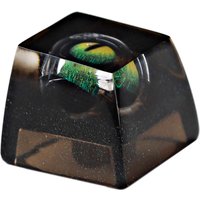 Novelty Artisan Keycap Resin Snow Mountain Shine Through flippable Evil Eye Keycaps For Cherry MX Mechanical Gaming Keyboard