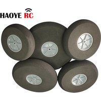 Haoye 2pcs/Lot High Quality Airplane Wheels Diamete25/30/40/50/60/70/80/90/100/110mm RC Model Sponge Wheels Tire Landing Gear