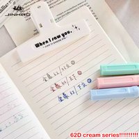 JINHAO 62D Cream Color Series Fountain Pen F EF Nib High Quality ColorsStudent Ink Pen Stationery School Office Supplies