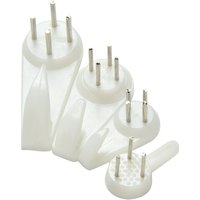 20pcs White Painting Photo Frame Hook Plastic Invisible Wall Hooks Mount Picture Nail Hanger Mirror Hanging Hangers