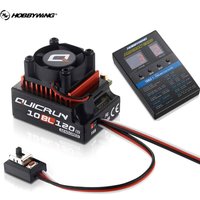 Original Hobbywing QUICRUN Sensored 10BL120 G2 120A 2-3S Lipo Brushless ESC with card for 1/10 1/8 RC Car