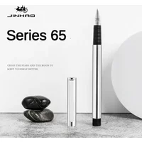 JINHAO 65 Fountain Pen Stainless Steel Writing Ink Pens F/EF/ 0.3mm Nib Student Business Office School Supplies Stationery