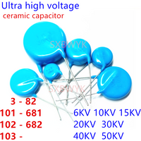 Ultra high voltage ceramic capacitor 6 10 15 20 30 40 50KV 15 18 39 51 56 82 101221 331 471 681 102 222 332 472 682 103 K M PF