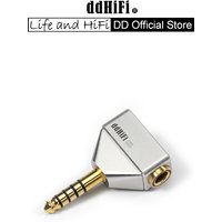 DD ddHiFi DJ44L 4.4mm Female to 4.4mm Male L-Shaped Adapter, CNC Aluminum for Audiophile Headphone Cable