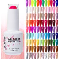 Clou Beaute Gel Nail Polish Neon Brown Royal Blue Red Green Pastal Nude Nail Art Varnishes Gel Lacquer HEMA/TPO FREE UV Gel Nail