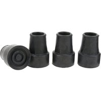 4 Pcs Ferrule Rubber Pads Cane Crutch Anti-skid Bottom End Pad , 19mm