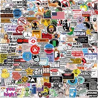 50/100/200PCS Fun Prank Meme Collection Stickers Decorative Luggage Guitar Waterproof Stickers