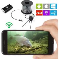 Wireless WiFi Fish Finder Sonar l Smartphone Depth Finder,Probe for heat shrink tubing, Portable Fishing GPS for iOS Android App