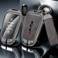 Car Zinc Alloy Key Case Bag For Peugeot GTLine 207 307 407 208 308 408 508 2008 3008 4008 5008 RCZ Car Key Chain Metal Key Shell