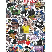 AliExpress keeppley 10/30/50pcs Gorillaz Music Band Graffiti Stickers Waterproof DIY Motorcycle Phone Guitar Bike Cool Cartoon Decals Decoration Toy