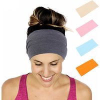 Solid Wide Elastic Headband Yoga Sports Headstrap Headwrap