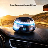 Intelligenter Auto-Aromatherapie-Diffusor mit Nebel-Diffusion und Mehrfarben-LED-Beleuchtung für Frische Fahrzeugluft, Lufterfrischer für Auto & Büro