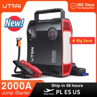 UTRAI 4 w 1 2000A Jump Starter Power Bank 16000mAh 150PSI Sprężarka powietrza Pompa do opon Przenośna ładowarka Wzmacniacz samochodowy Urządzenie rozruchowe