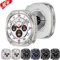 Metal Armor Case For Samsung Galaxy Watch 8 44mm Cover Case Accessories Hard Frame Metal Protective Bumper for Galaxy Watch 8