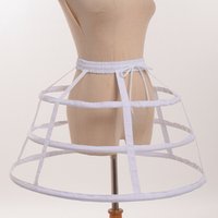 Women's Petticoat 3 Hoops Crinoline Cage Bustle Petticoat Girls Adjustable Pannier for Dress Accessories