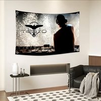 T EDM DJ Producer T-tiesto Flags Custom Camping Outdoor Garden room Decor Backdrops Wall Art Family Gifts