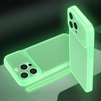 Night Light Luminous Clear Silicone Large Window Phone Case For Samsung Galaxy A51 A52 A53 A54 A71 A72 4G 5G Shockproof Cover