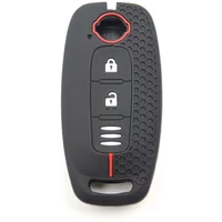 3 Buttons Remote Car Shell For Nissan X-trail T33 Qashqai J12 Teana Altima Ariya 2022 2023 Silicone Key Case Cover Holder