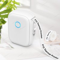 Mini-Etikettendrucker P12 Tintenloser Thermoetikettierer Automatischer Etikettenschneider Selbstklebender Aufkleberdrucker oder 2 Stück Etikettenpapie