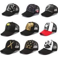 Fashion Mesh Baseball Caps for Men Women Spring Summer Cartoon Printed Snapback Hat Female and Male Sunshade Hat Bonnets Gorra